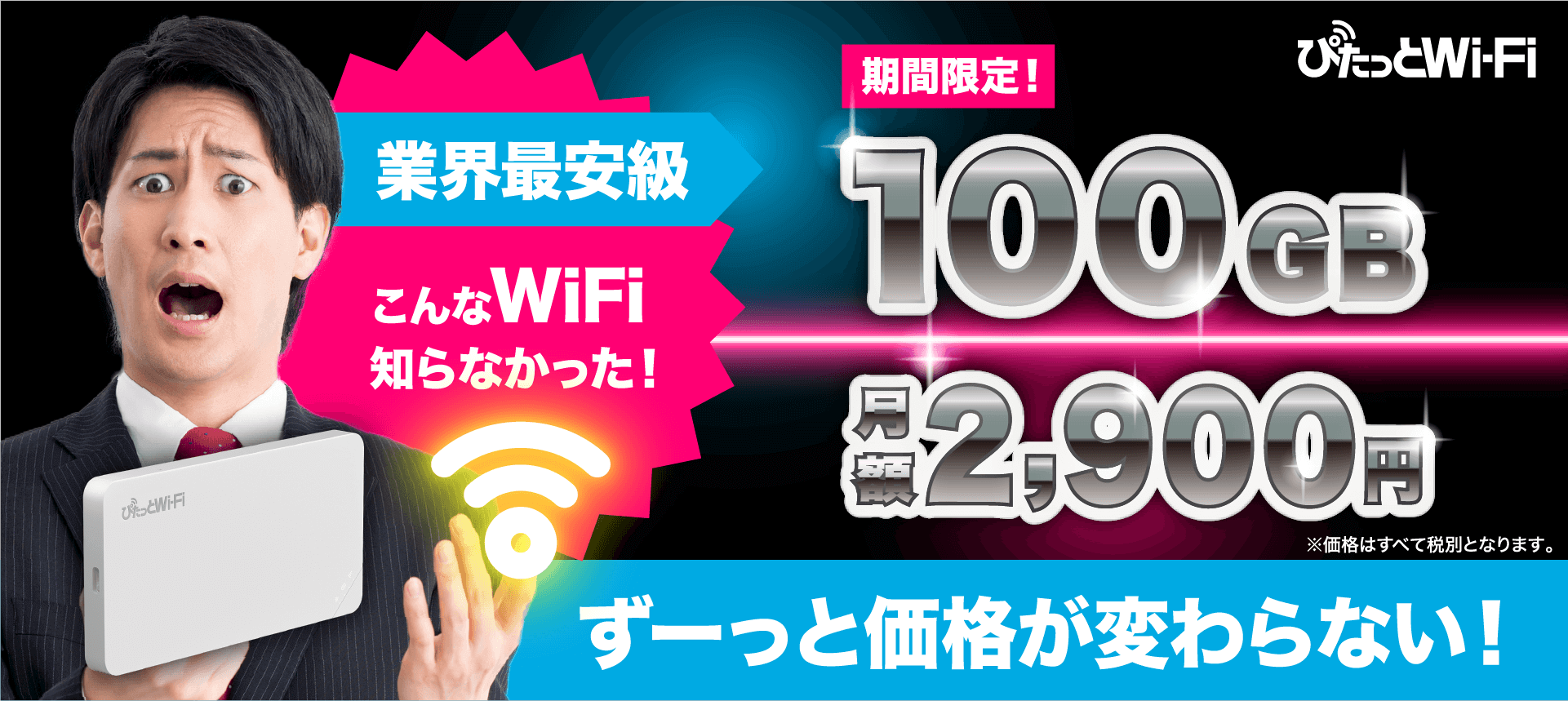100GBプラン 月額2,900円キャンペーン実施中 PC